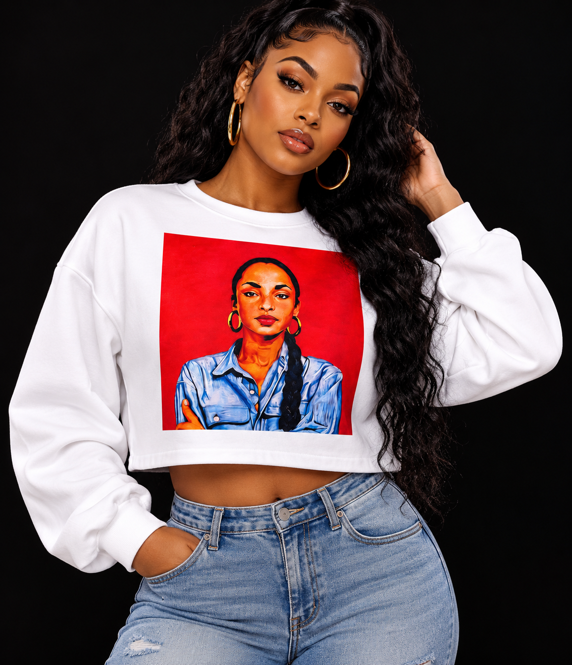 Drop-neck Sweatshirt